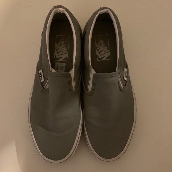 Grey slip on vans - Picture 1 of 2